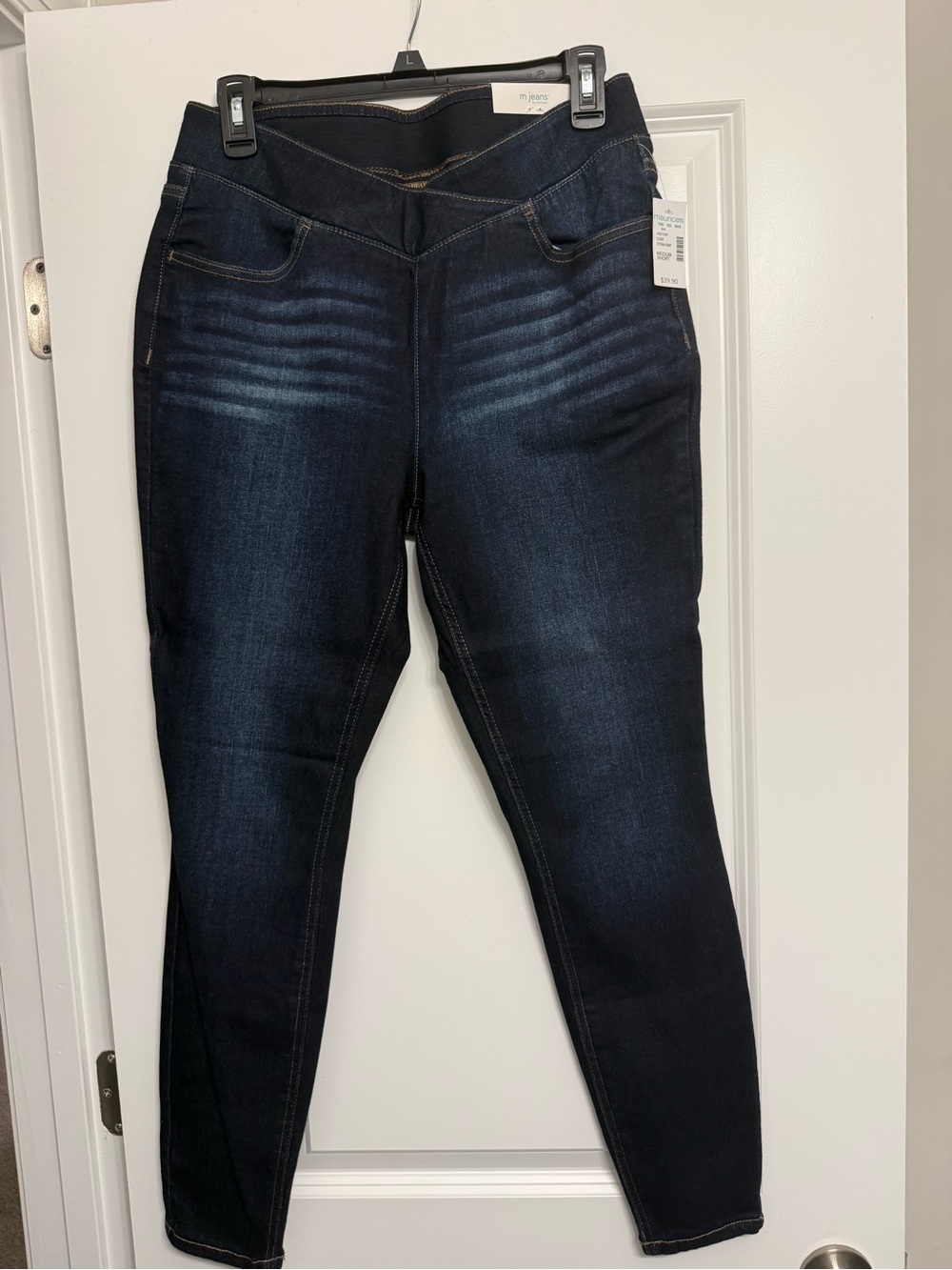 Maurices Dark Blue Skinny Pull-On Jeans